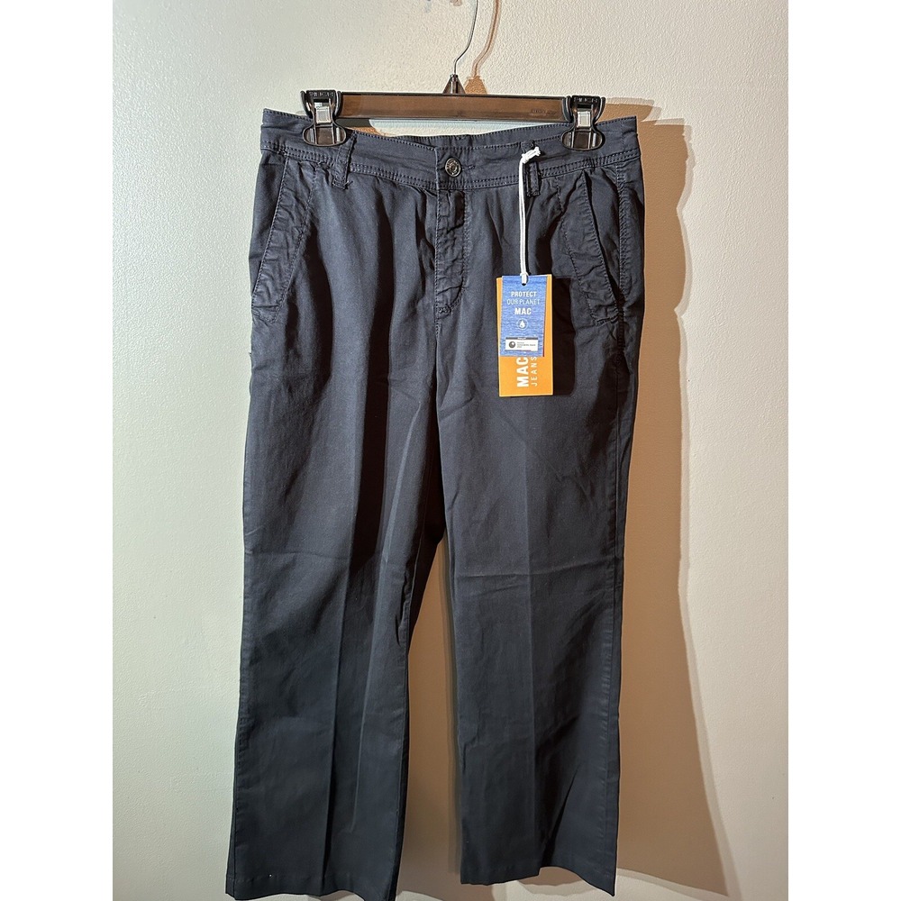 Mac Jeans‎ Nora Cotton Black Pants Size 34x30 NWT